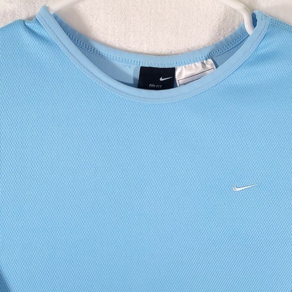 NIKE DRI-FIT Men's Medium T-Shirt Long Sleeve Crew Neck Polyester Active Workout - Picture 2 of 9